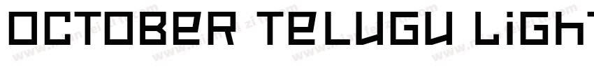 October Telugu Light字体转换